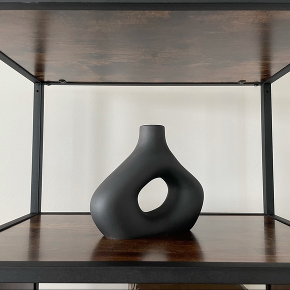 H&M Black Donut 9” Vase - Hard to find - Picture 4 of 8